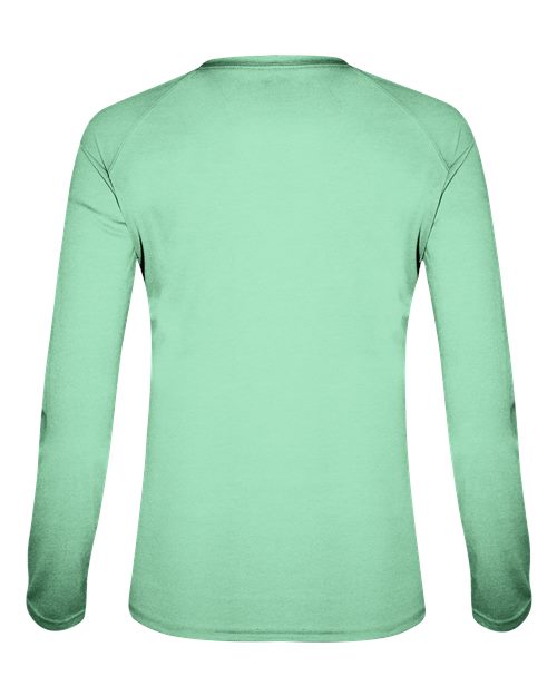 Badger Women's Tri-Blend Long Sleeve T-Shirt 4964 - Mint