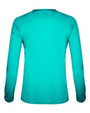 Badger Women's Tri-Blend Long Sleeve T-Shirt 4964 - Turquoise