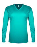 Badger Women's Tri-Blend Long Sleeve T-Shirt 4964 - Turquoise