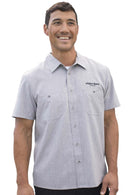 Edwards Melange Mens Camp Shirt [