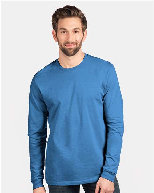 Next Level CVC Long Sleeve T-Shirt 6211 - Heather Columbia Blue