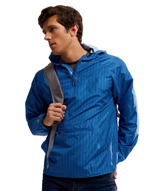 Holloway Range Hooded Packable Quarter-Zip Jacket 229554