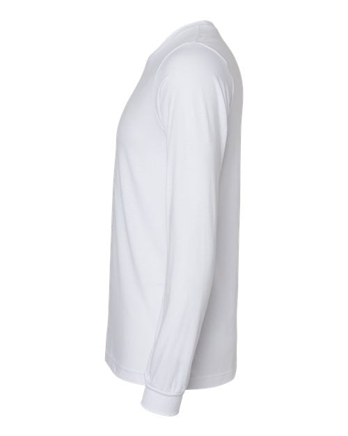 BELLA + CANVAS Heather CVC Long Sleeve Tee 3501CVC - Solid White Blend