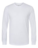 BELLA + CANVAS Heather CVC Long Sleeve Tee 3501CVC - Solid White Blend