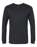 BELLA + CANVAS Heather CVC Long Sleeve Tee 3501CVC - Solid Black Blend