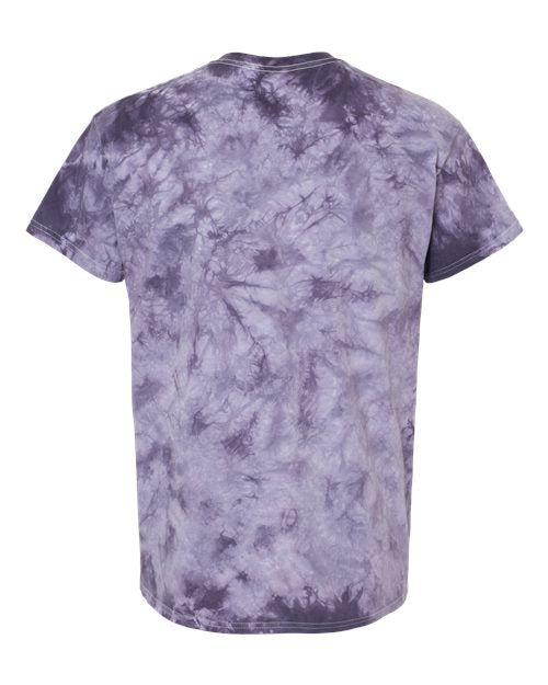 Dyenomite Crystal Tie-Dyed T-Shirt 200CR - Blackberry