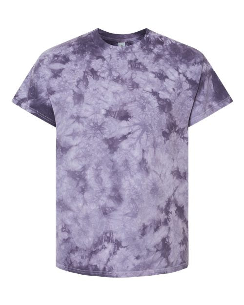 Dyenomite Crystal Tie-Dyed T-Shirt 200CR - Blackberry