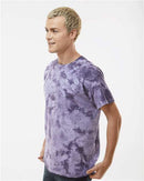Dyenomite Crystal Tie-Dyed T-Shirt 200CR - Blackberry