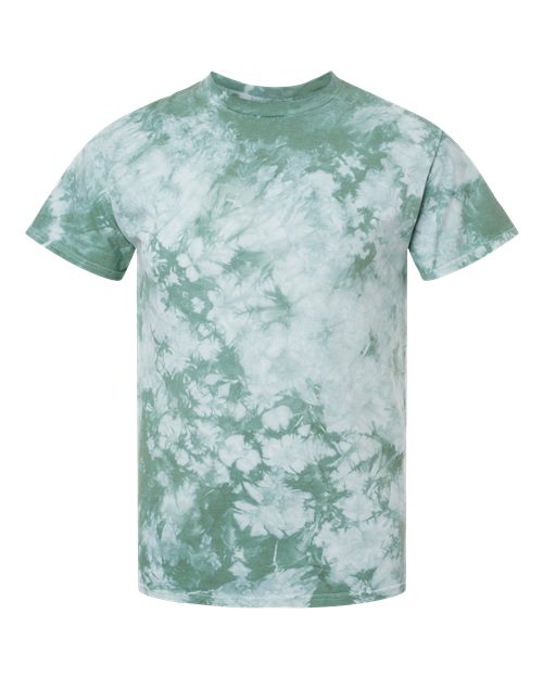 Dyenomite Crystal Tie-Dyed T-Shirt 200CR - Moss