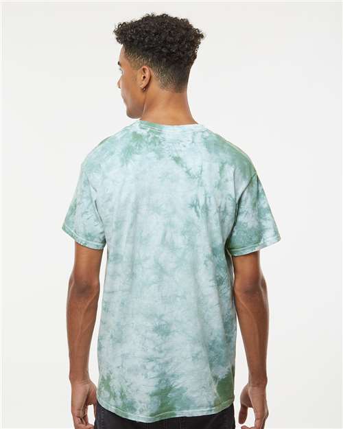 Dyenomite Crystal Tie-Dyed T-Shirt 200CR - Moss