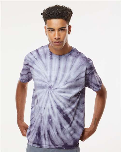 Dyenomite Cyclone Pinwheel Tie-Dyed T-Shirt 200CY - Blackberry