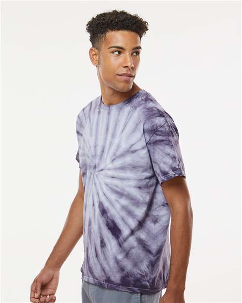 Dyenomite Cyclone Pinwheel Tie-Dyed T-Shirt 200CY - Blackberry