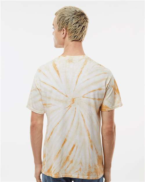 Dyenomite Cyclone Pinwheel Tie-Dyed T-Shirt 200CY - Honey