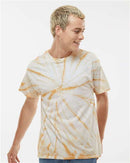 Dyenomite Cyclone Pinwheel Tie-Dyed T-Shirt 200CY - Honey