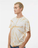 Dyenomite Cyclone Pinwheel Tie-Dyed T-Shirt 200CY - Honey