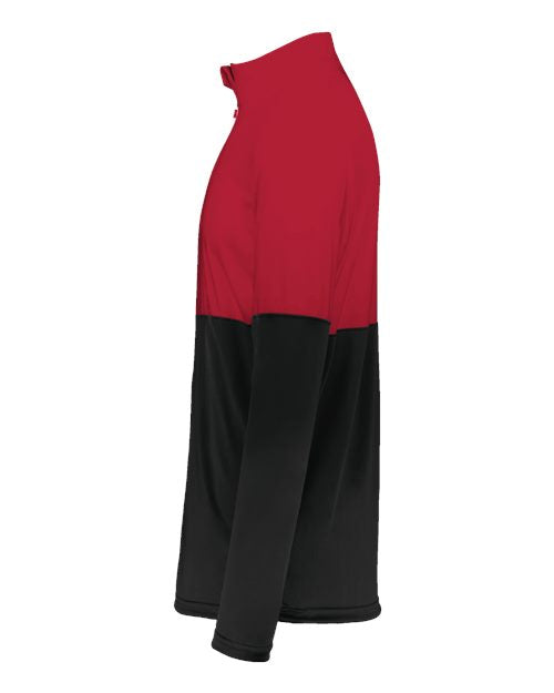 Holloway Momentum Team Quarter-Zip Pullover 223500 - Black/ Scarlet