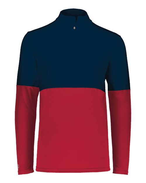 Holloway Momentum Team Quarter-Zip Pullover 223500 - Scarlet/ Navy