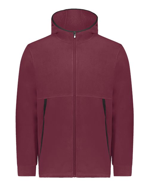 Augusta Sportswear Eco Revive™ Polar Fleece Hooded Full-Zip Jacket 6858