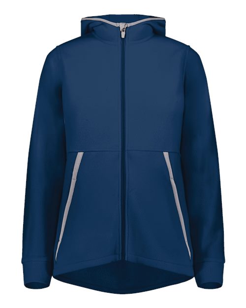 Augusta Sportswear Eco Revive™ Women's Polar Fleece Hooded Full-Zip Jacket 6860