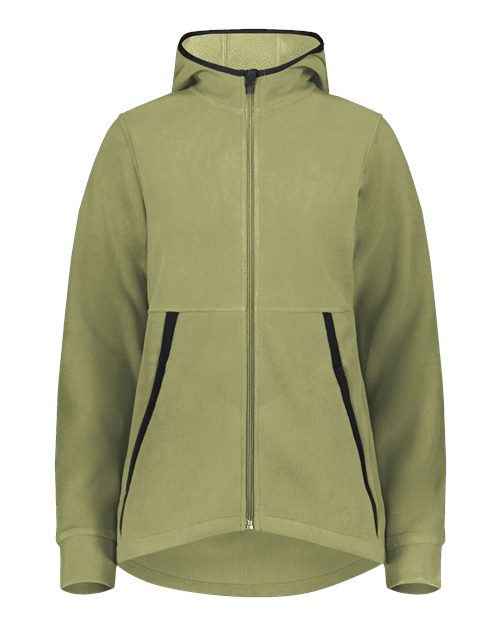 Augusta Sportswear Eco Revive™ Women's Polar Fleece Hooded Full-Zip Jacket 6860