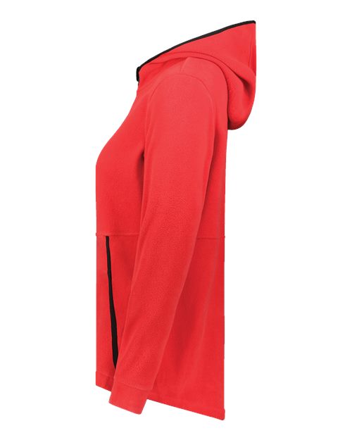 Augusta Sportswear Eco Revive™ Women's Polar Fleece Hooded Full-Zip Jacket 6860
