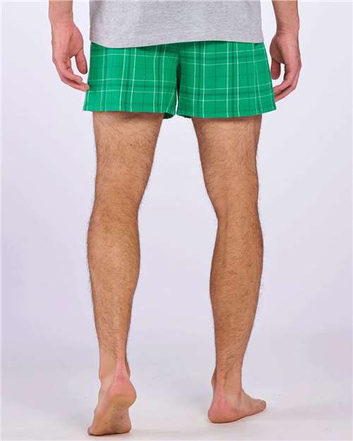 Boxercraft Double Brushed Flannel Boxers BM6701 - Kelly Field Day Plaid