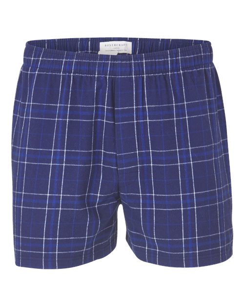 Boxercraft Double Brushed Flannel Boxers BM6701 - Navy Field Day Plaid