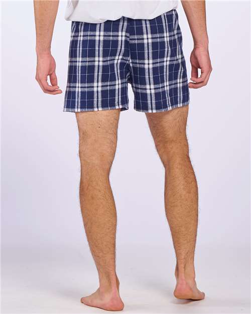 Boxercraft Double Brushed Flannel Boxers BM6701 - Navy/ Silver