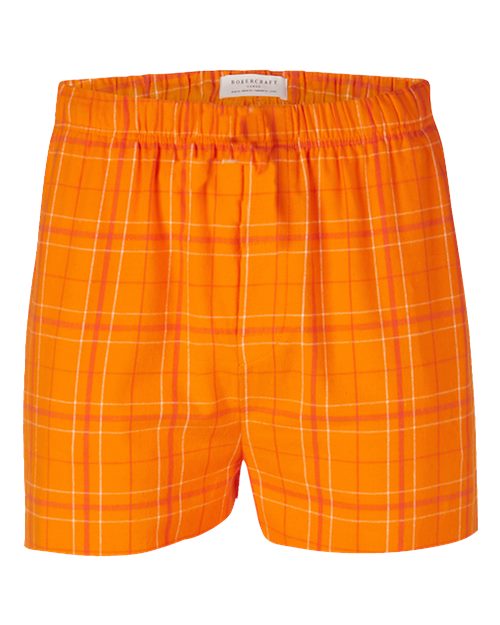 Boxercraft Double Brushed Flannel Boxers BM6701 - Orange Field Day Plaid