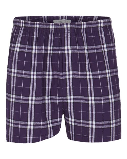 Boxercraft Double Brushed Flannel Boxers BM6701 - Purple/ White