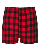 Boxercraft Double Brushed Flannel Boxers BM6701 - Red/ Black Buffalo