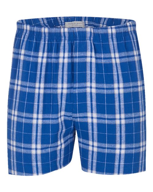 Boxercraft Double Brushed Flannel Boxers BM6701 - Royal/ Silver