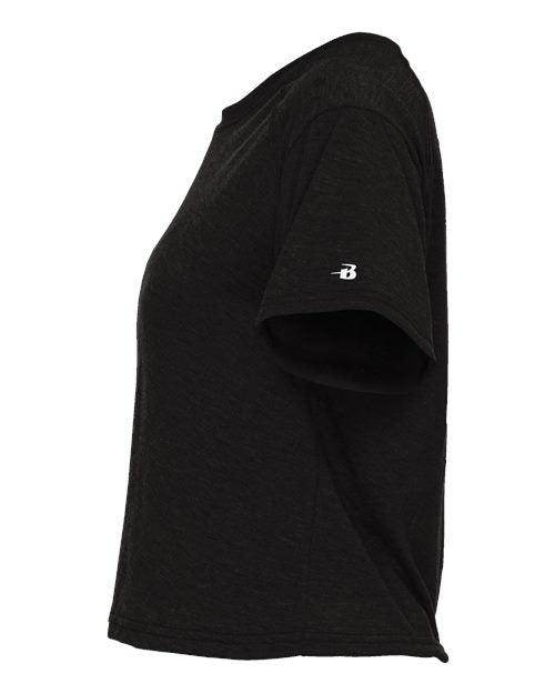 Badger Women's Tri-Blend Crop T-Shirt 4963