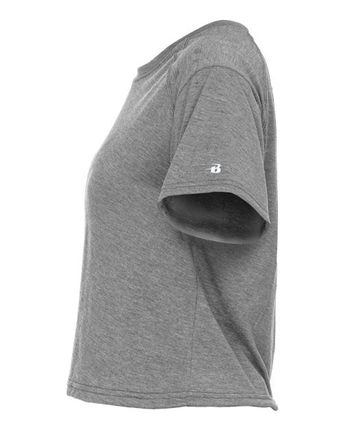 Badger Women's Tri-Blend Crop T-Shirt 4963