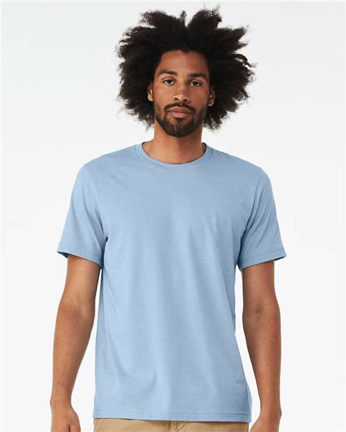 BELLA + CANVAS CVC Jersey Tee 3001CVC - Heather Baby Blue