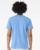 BELLA + CANVAS CVC Jersey Tee 3001CVC - Heather Carolina Blue