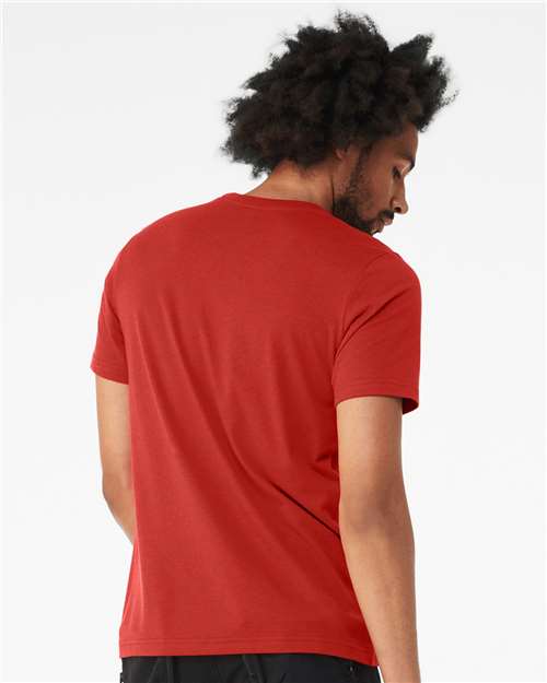 BELLA + CANVAS CVC Jersey Tee 3001CVC - Solid Red Blend