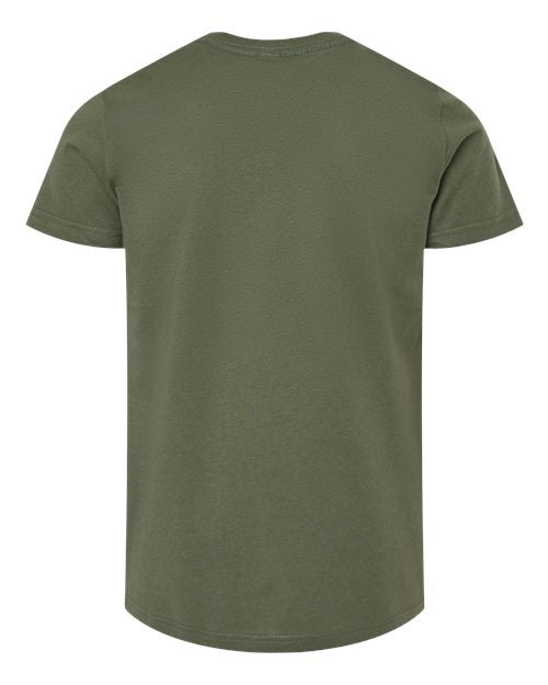 BELLA + CANVAS Youth Jersey Tee 3001Y - Military Green