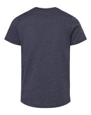 BELLA + CANVAS Youth CVC Jersey Tee 3001YCVC - Heather Midnight Navy