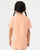 BELLA + CANVAS Youth CVC Jersey Tee 3001YCVC - Heather Peach