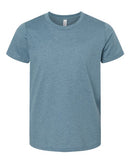 BELLA + CANVAS Youth CVC Jersey Tee 3001YCVC - Heather Slate