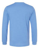 BELLA + CANVAS Heather CVC Long Sleeve Tee 3501CVC - Heather Carolina Blue