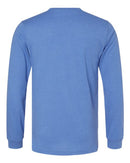 BELLA + CANVAS Heather CVC Long Sleeve Tee 3501CVC - Heather Columbia Blue