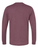 BELLA + CANVAS Heather CVC Long Sleeve Tee 3501CVC - Heather Maroon