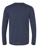 BELLA + CANVAS Heather CVC Long Sleeve Tee 3501CVC - Heather Midnight Navy