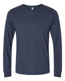 BELLA + CANVAS Heather CVC Long Sleeve Tee 3501CVC - Heather Midnight Navy