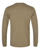 BELLA + CANVAS Heather CVC Long Sleeve Tee 3501CVC - Heather Olive