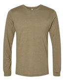 BELLA + CANVAS Heather CVC Long Sleeve Tee 3501CVC - Heather Olive