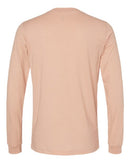 BELLA + CANVAS Heather CVC Long Sleeve Tee 3501CVC - Heather Peach