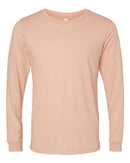 BELLA + CANVAS Heather CVC Long Sleeve Tee 3501CVC - Heather Peach